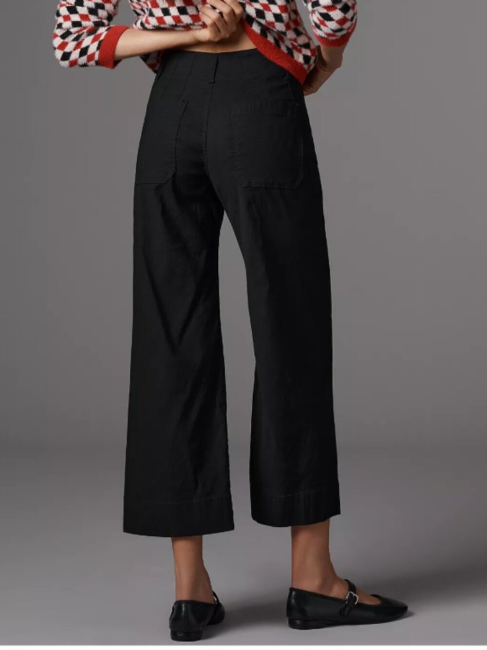 Anthropologie Maeve The Colette Magic Fabric Crop Wide-Leg pants plus sized